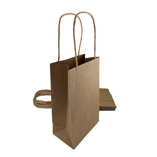 PAPER PARTYBAGS - KRAFT 5pk image 0