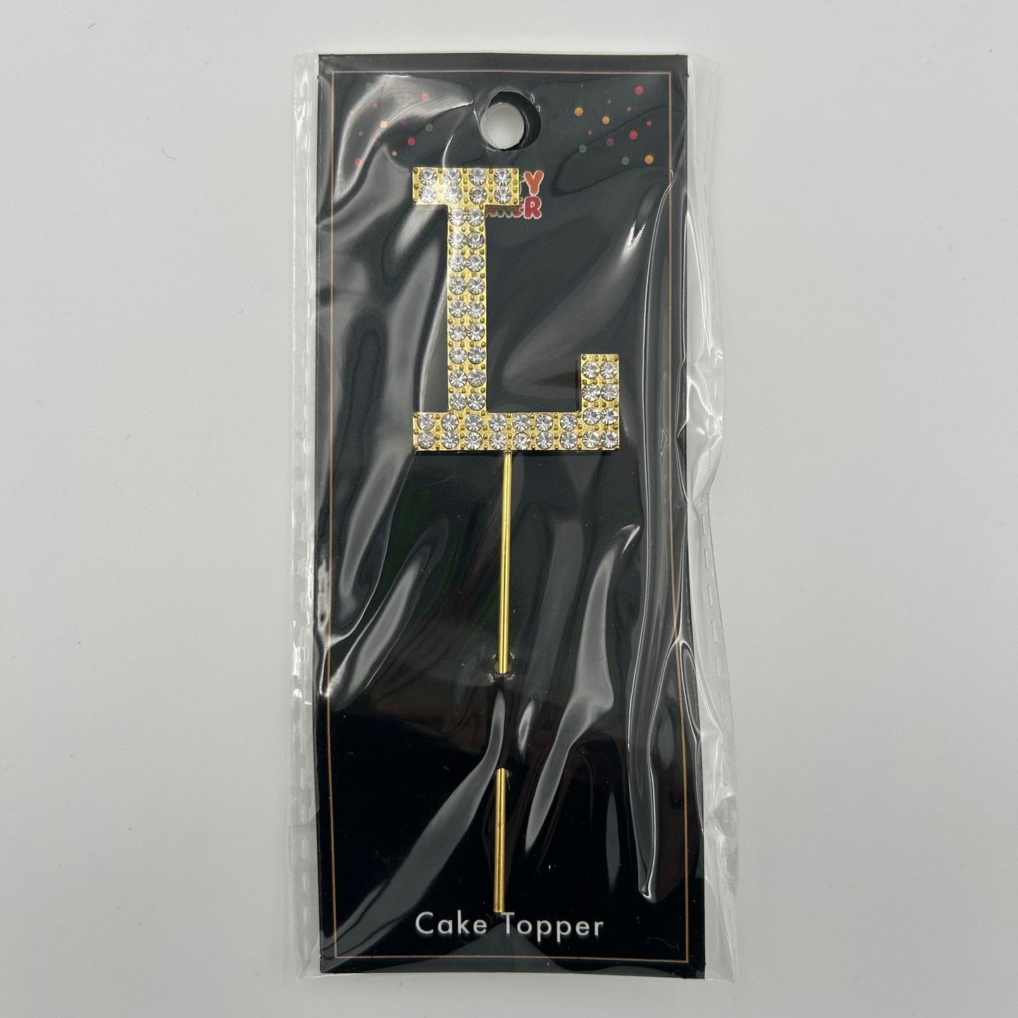 Gold Letter Cake Topper - L image 0
