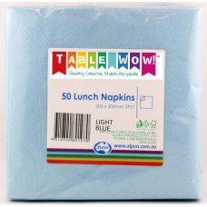 Light Blue Lunch Napkins 2ply - 50pk image 0