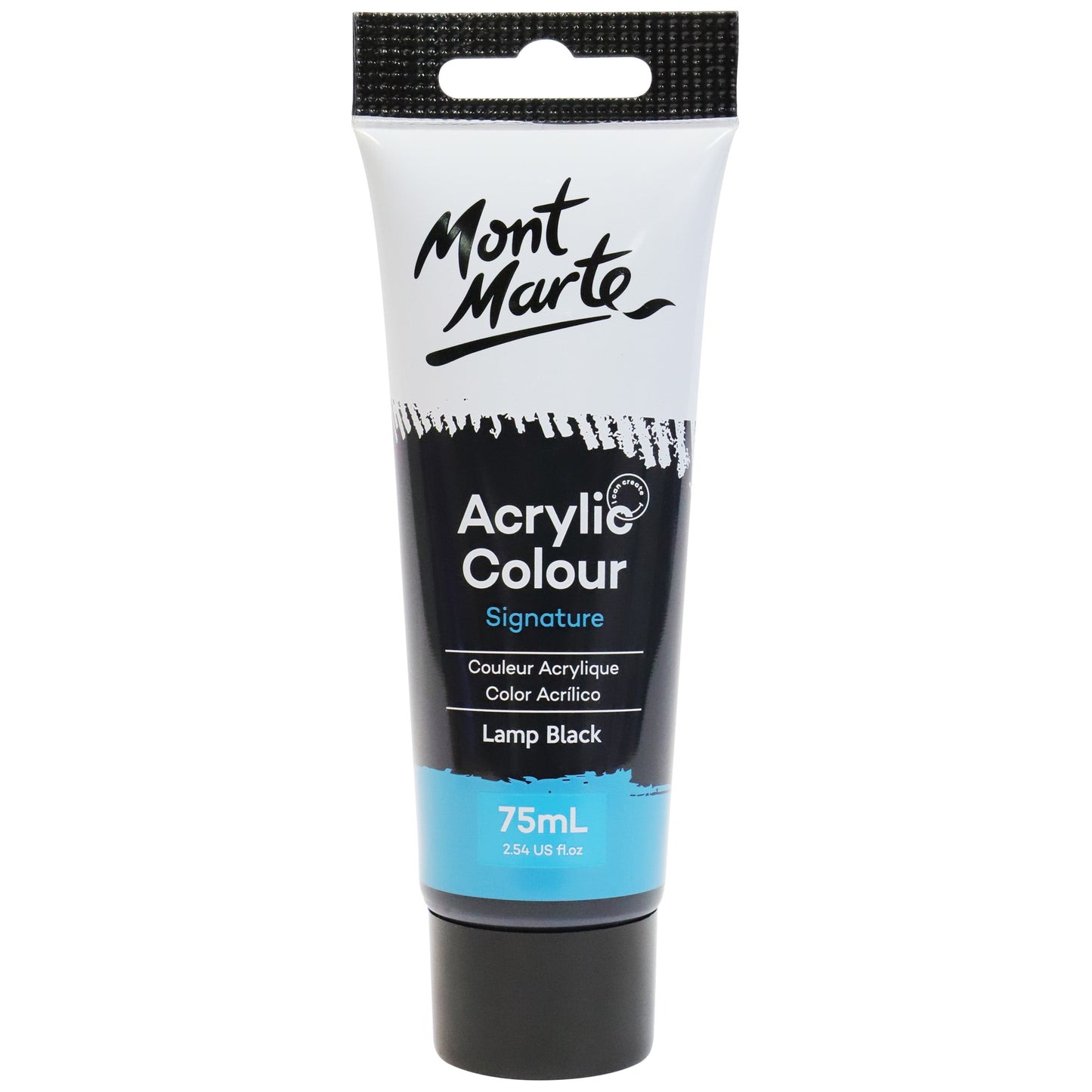 Acrylic Colour Paint 75ml - Lamp Black image 0