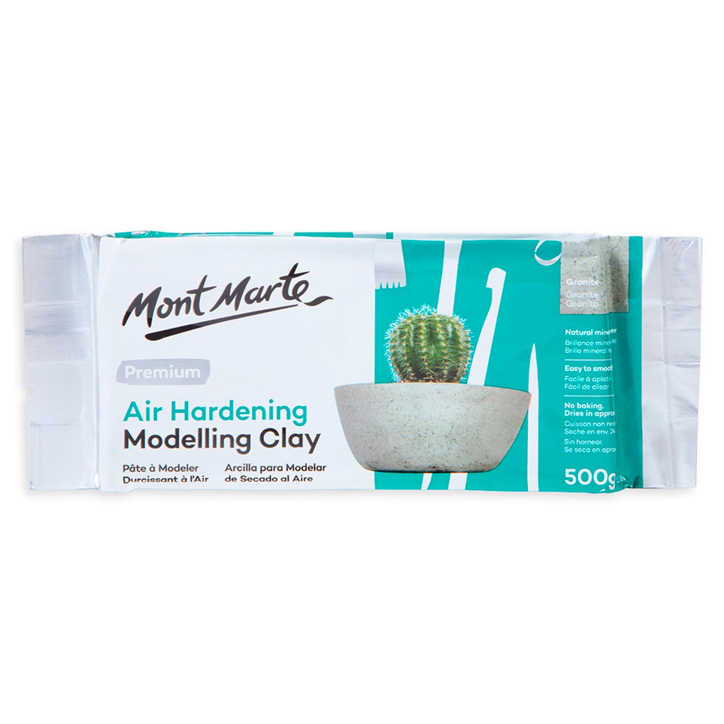 Air Hardening Modelling Clay 500g - Granite image 0