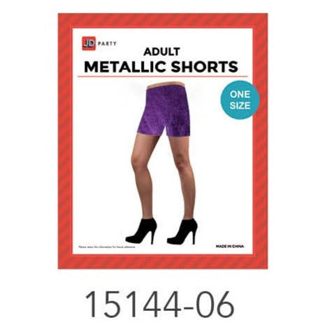 Metallic Shorts (Purple) image 0