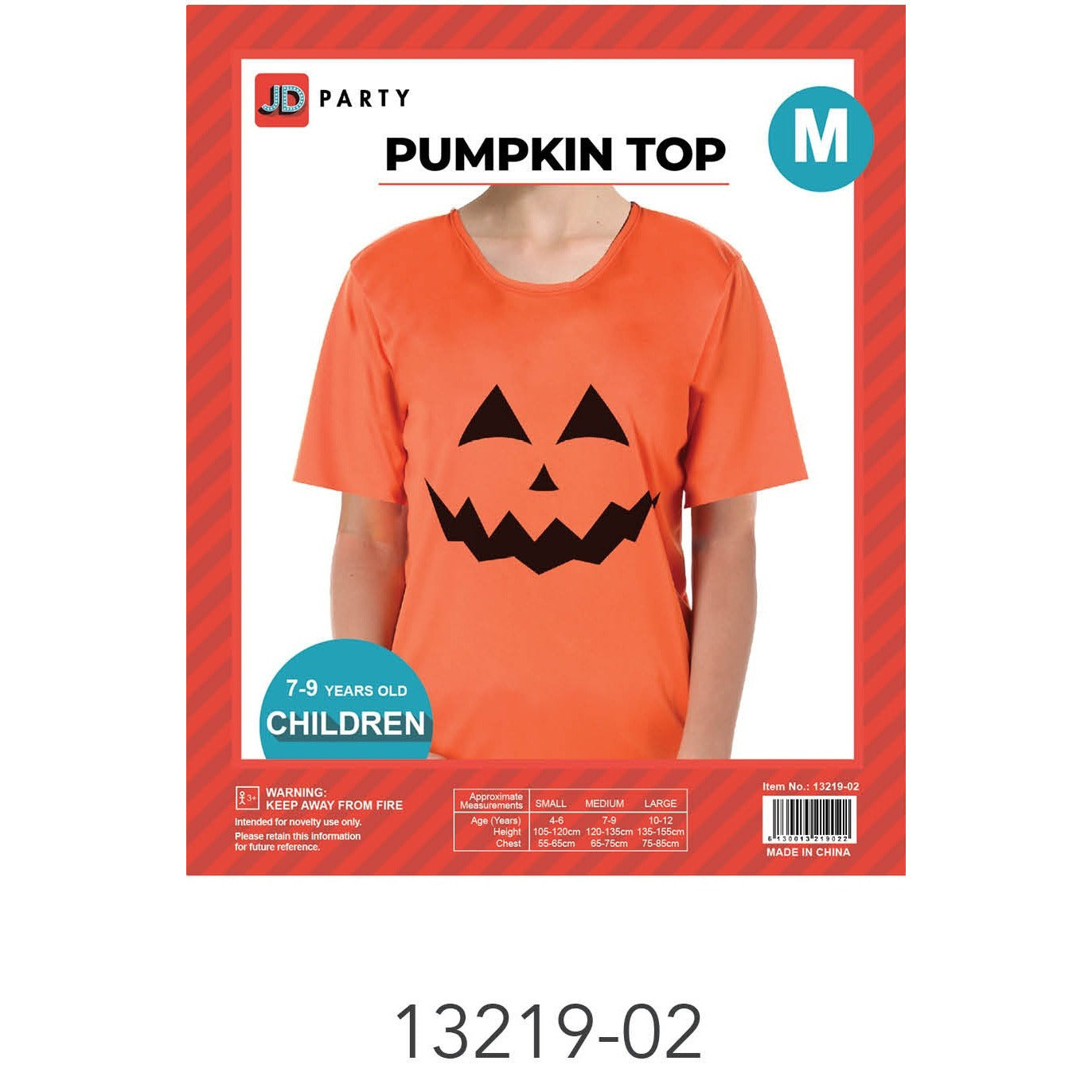 Children Pumpkin Tshirt (Medium) image 0