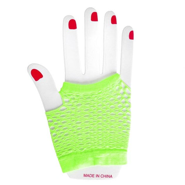 Fishnet Glove (Short) (Green) image 0