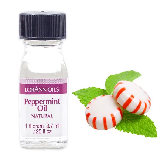 LorAnn Oils Peppermint Oil Natural Super Strength Flavour 1 Dram 3.7ml - GST FREE image 0