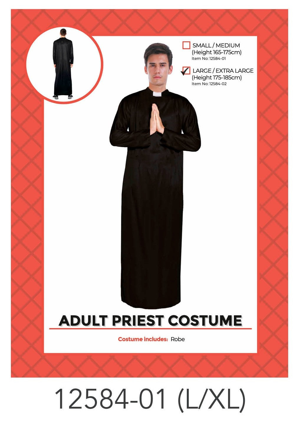 Adult Priest Costume (L/XL) image 0