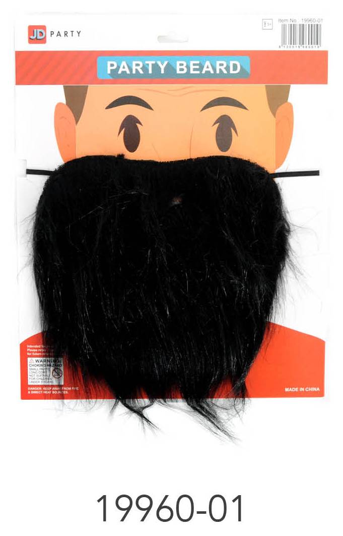 Party Beard (Black) image 0