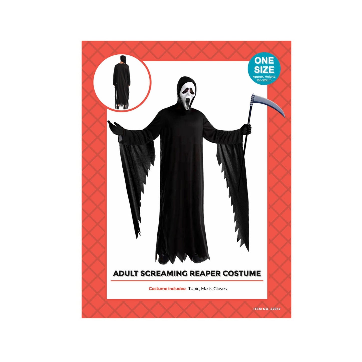 Adult Screaming Reaper Costume image 0