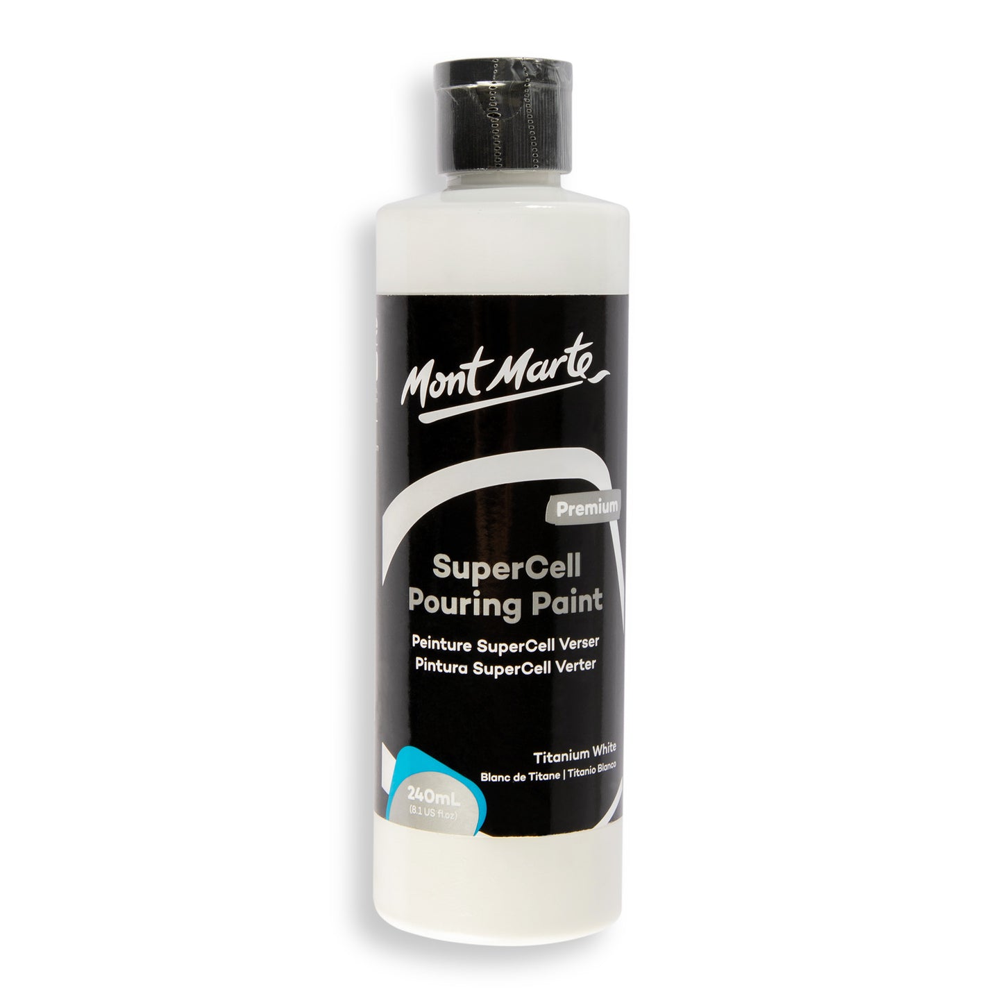 SuperCell Pouring Paint 240ml - White image 0