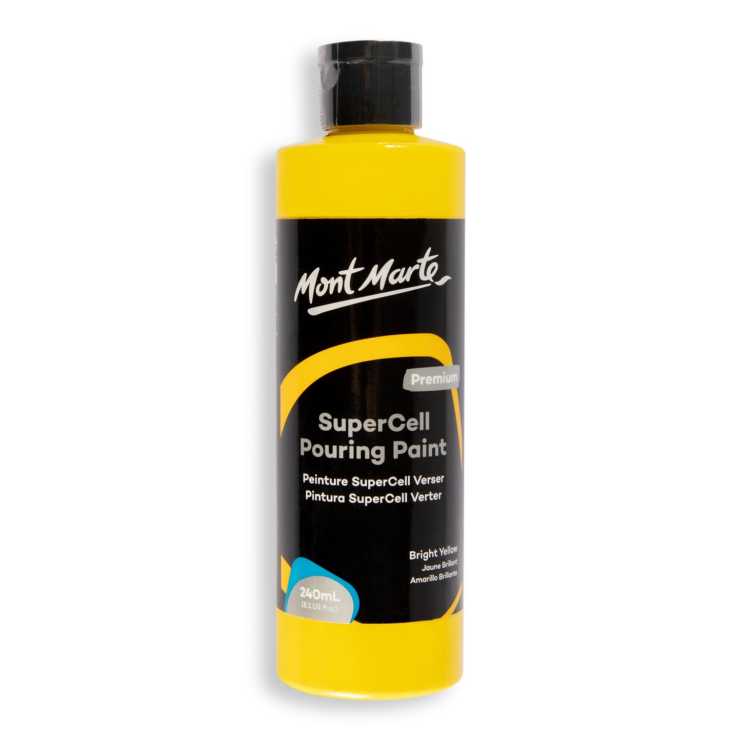 SuperCell Pouring Paint 240ml - Bright Yellow image 0