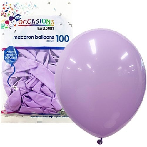 Pastel 30cm Latex Balloons 100pk - Lavender image 0