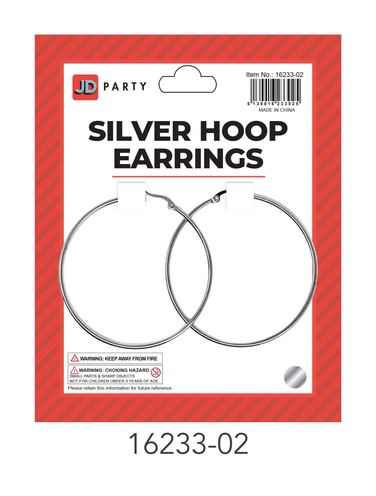 Silver Hoop Earrings image 0