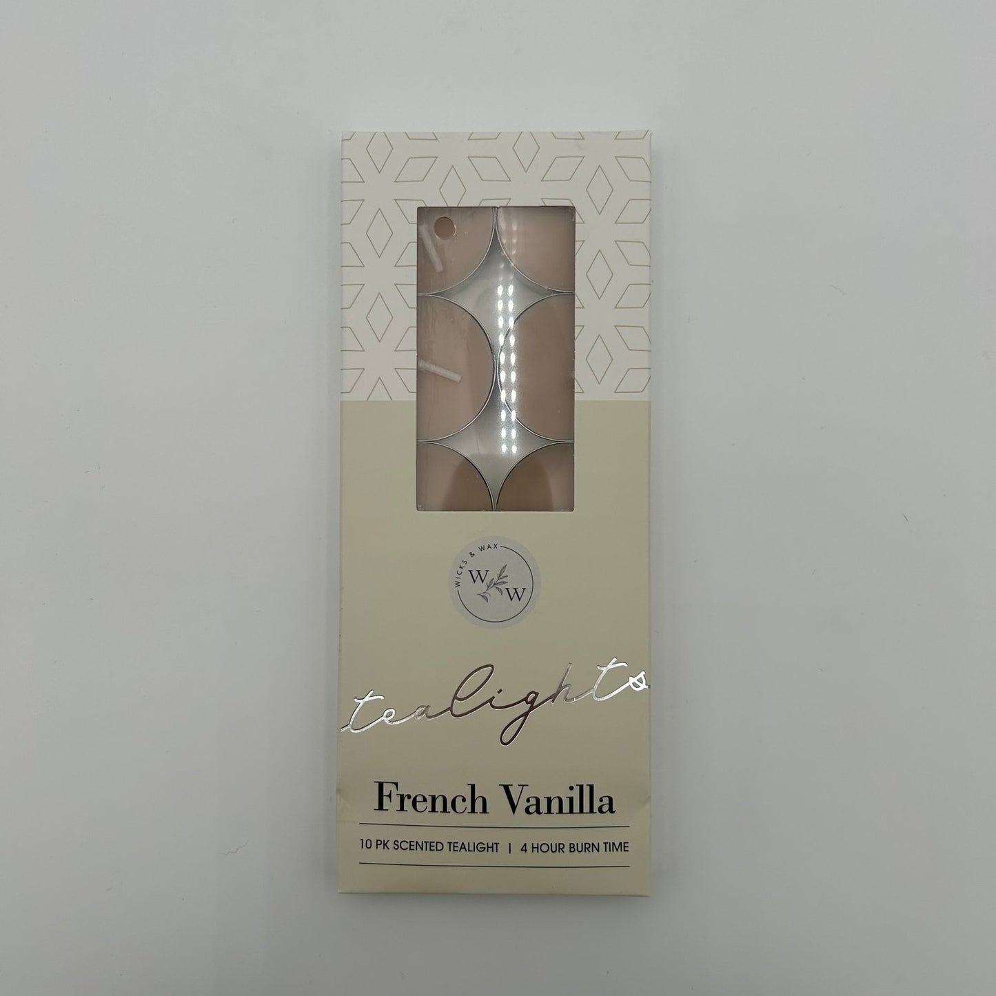 10 PK SCENTED TEALIGHTS/FRENCH VANILLA image 0