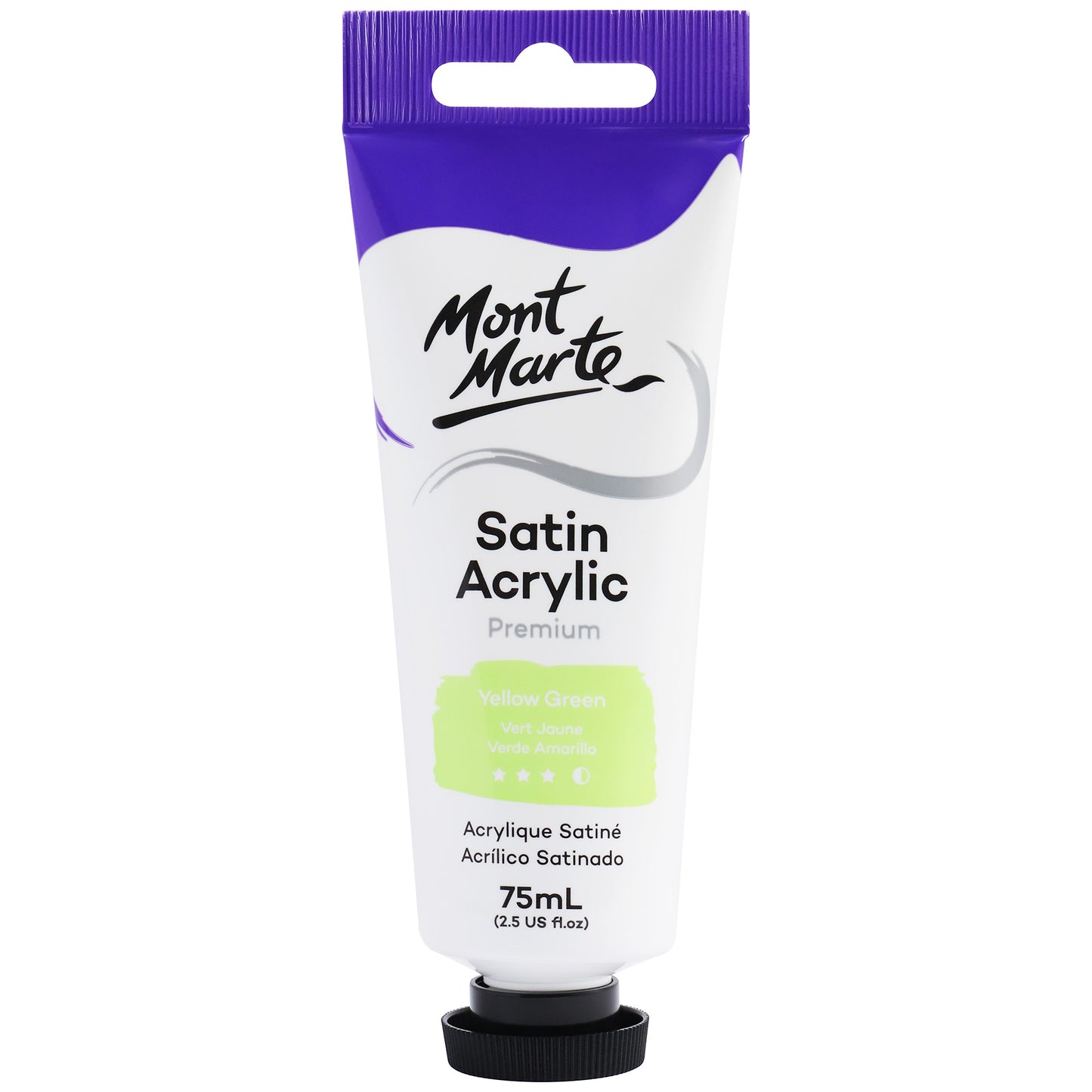 Satin Acrylic 75ml - Yellow Green image 0