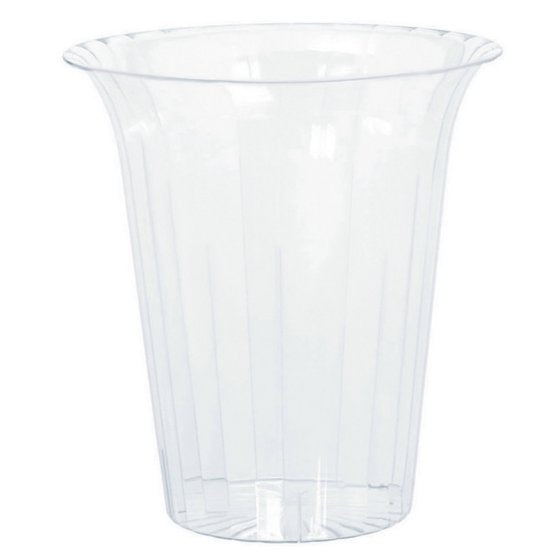 Flared Cylinder Clear Plastic - 18cm x19cm