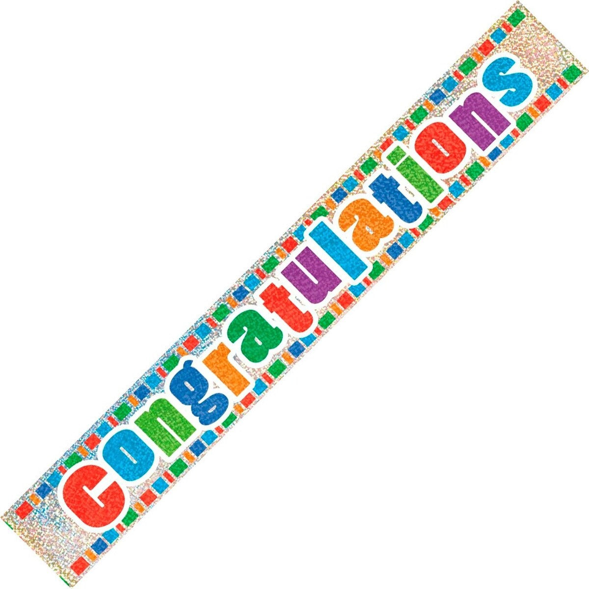 CONGRATULATIONS PRISM BANNER 12ft image 0