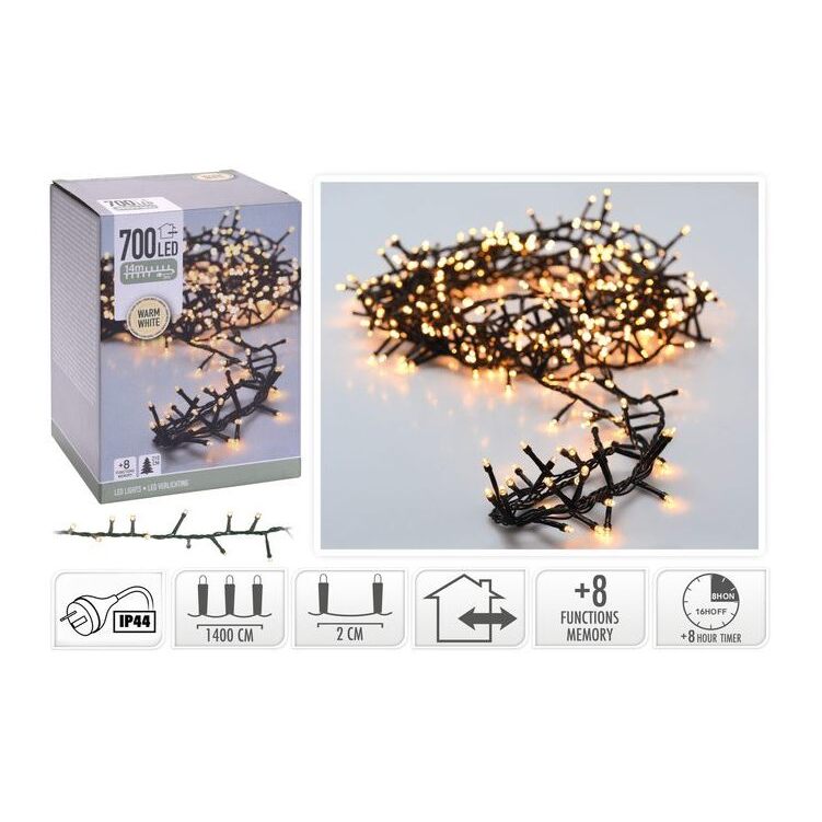 Snake Lights 700LED W/White IP44 14M image 0
