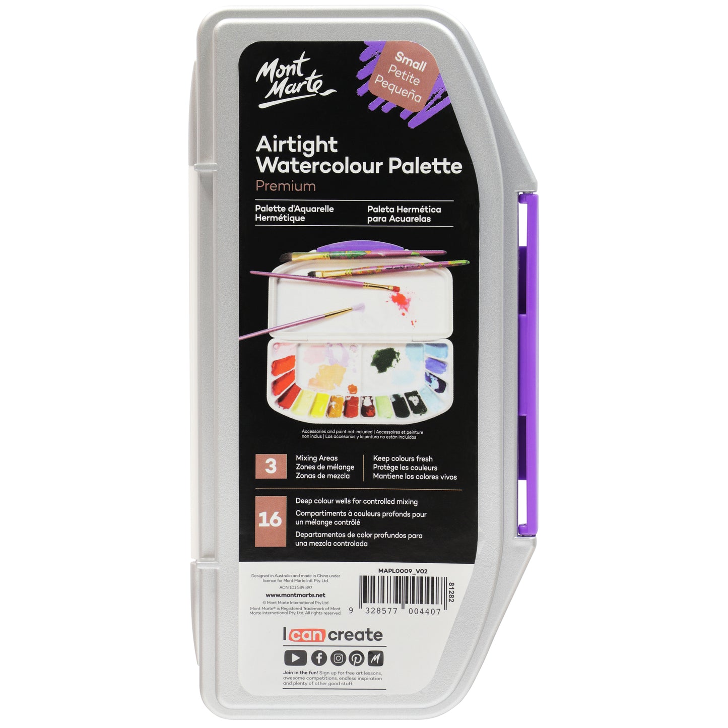 Air Tight Watercolour Palette 16 Well image 0