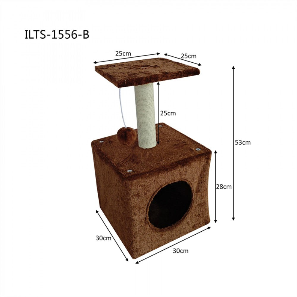 Purrfect Cat Pole 2 Level 30*20*53cm Brown image 0