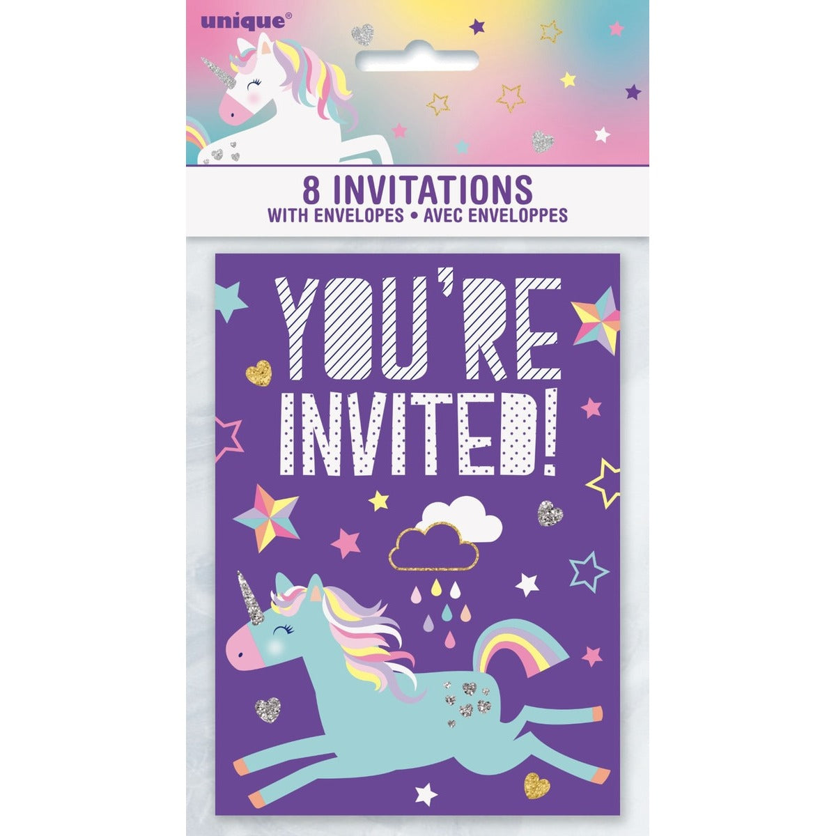 UNICORN 8 INVITATIONS image 0