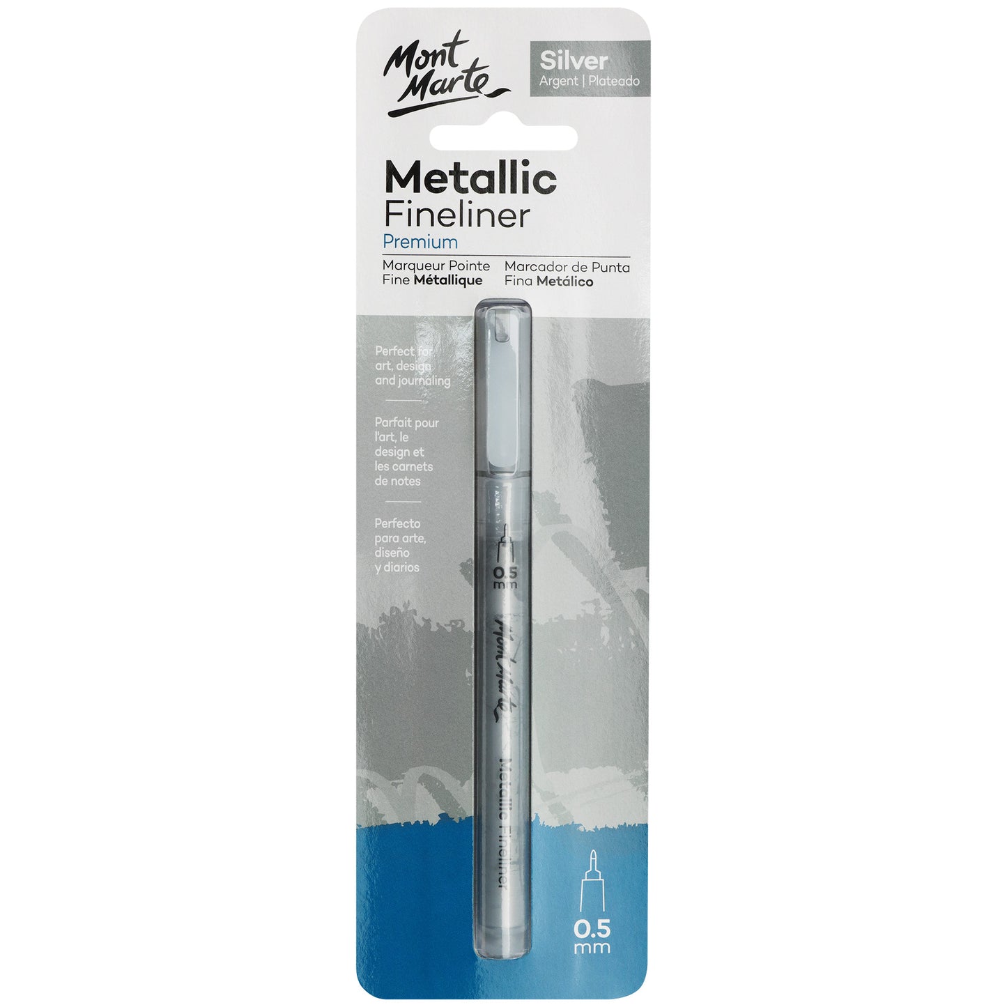 Metallic Marker Fine Liner - Silver image 0