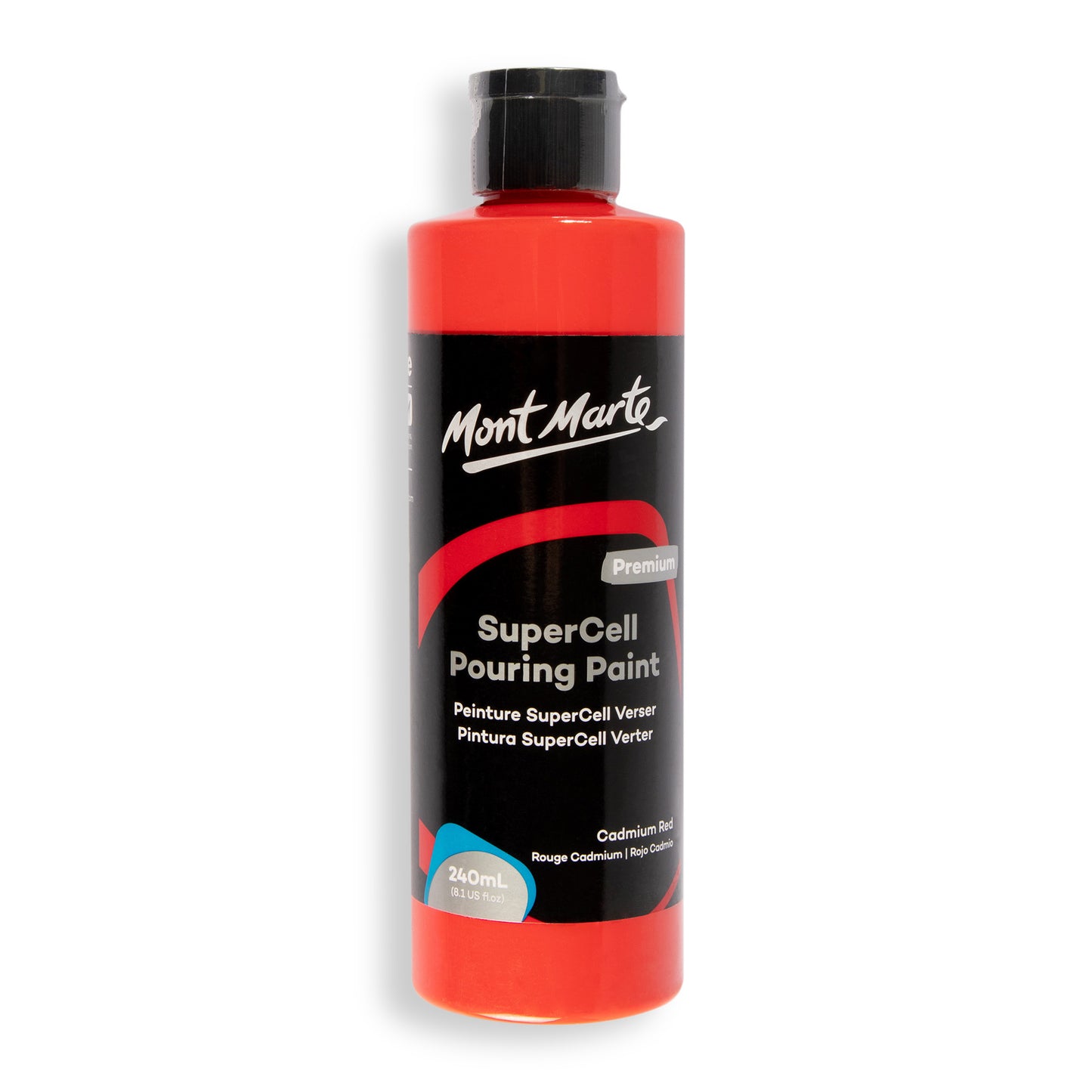 SuperCell Pouring Paint 240ml - Cadmium Red image 0