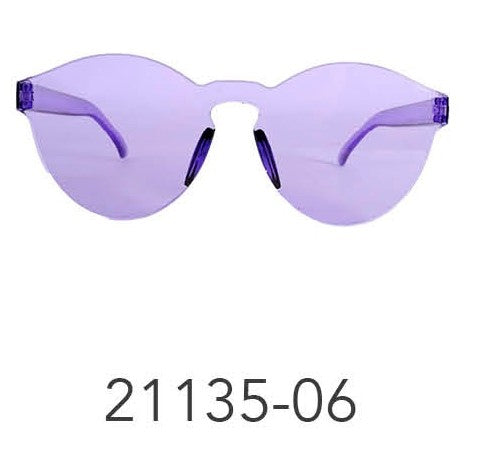 Party Glasses Perspex Wayfarer Purple image 0