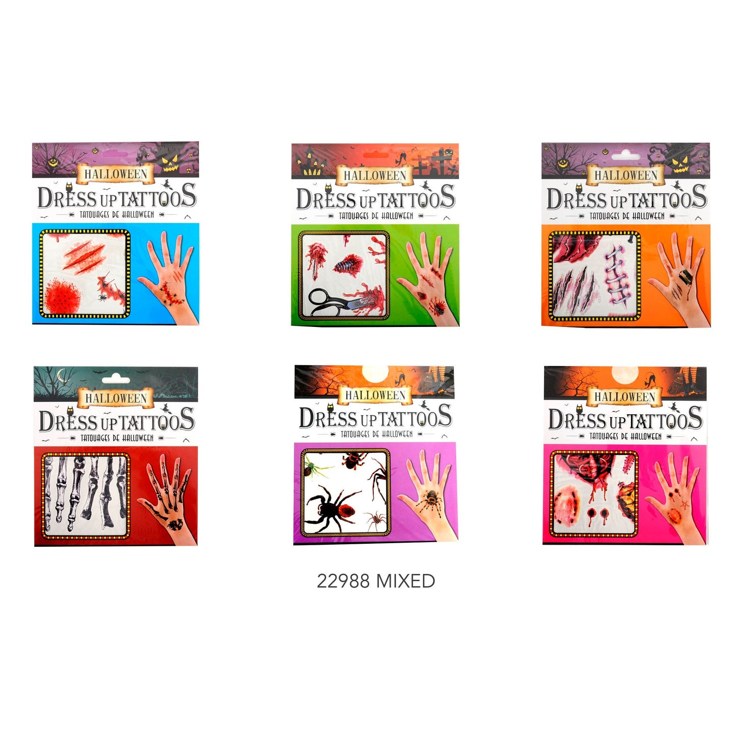 Halloween Dress up tattoos (MIXED) image 0