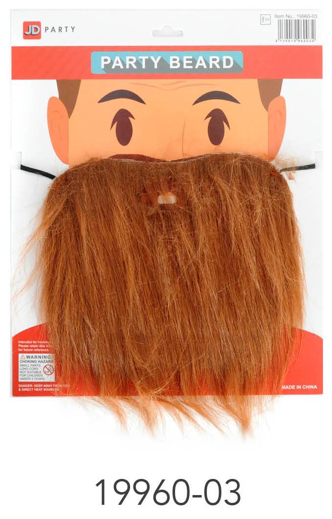 Party Beard (Brown) image 0