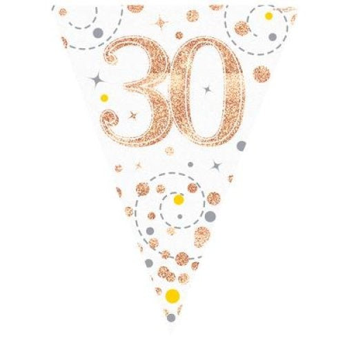 Sparkling Fizz Rose Gold Bunting 3.9m #30 image 0