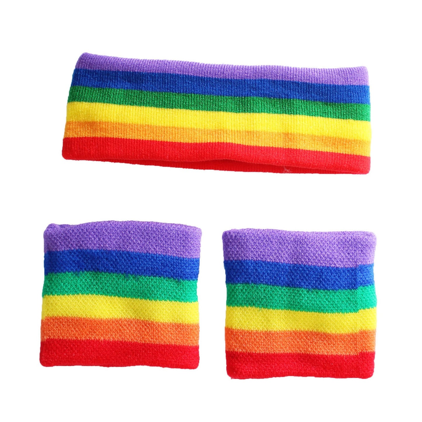 Headband & Wristband Set (Rainbow) image 0