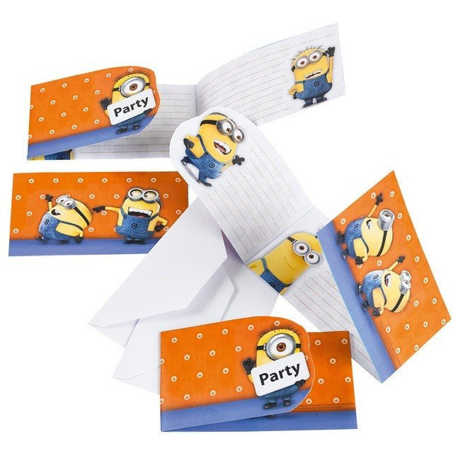 8 Minions Invitations image 0