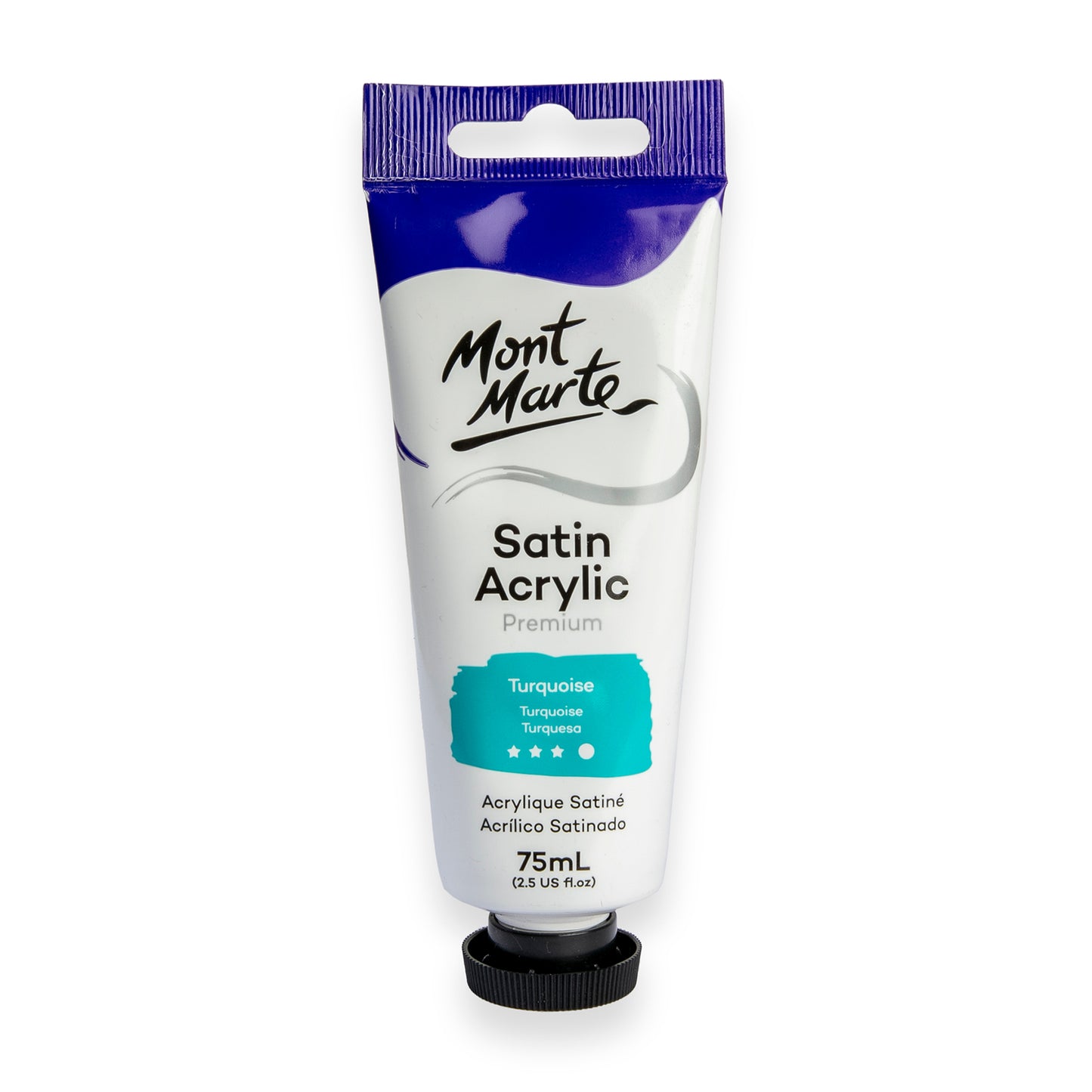 Satin Acrylic 75ml - Turquoise image 0