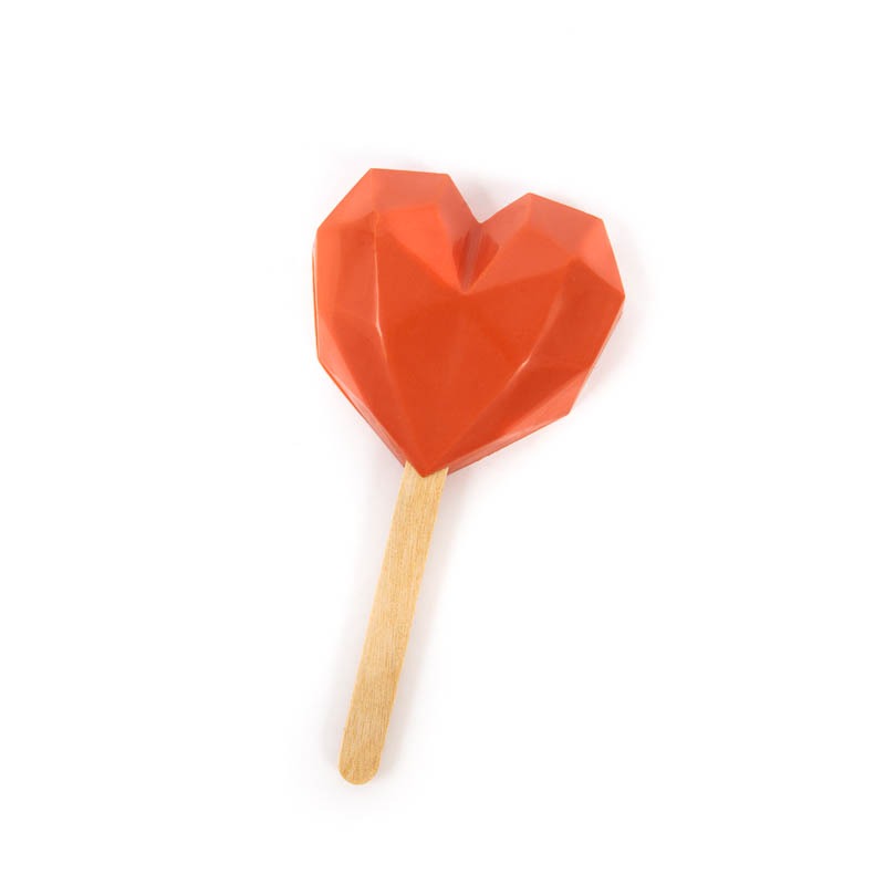 Silicone Mould - GEO HEART POP image 0