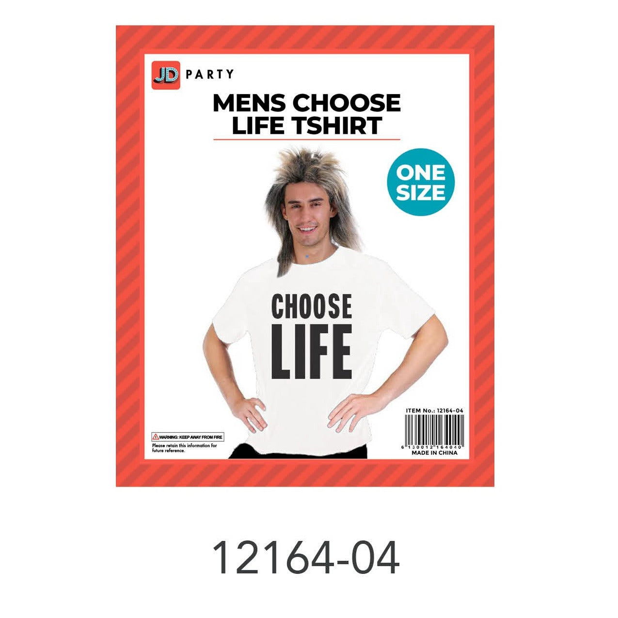 Adult 80s man Tshirt (Choose Life) image 0
