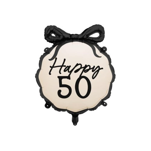 Foil Ribbon Balloon Happy 50th