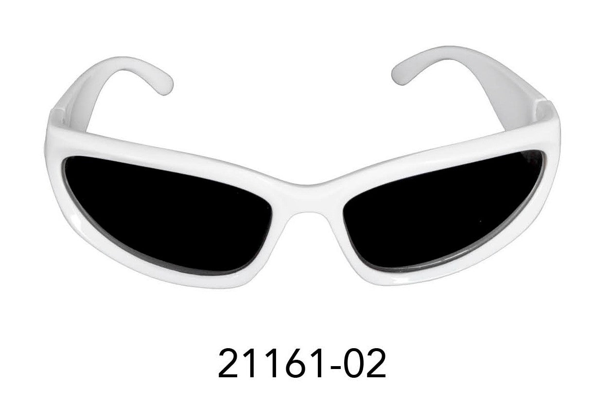 Party Glasses Wrap Scifi (White w Black lens) image 0