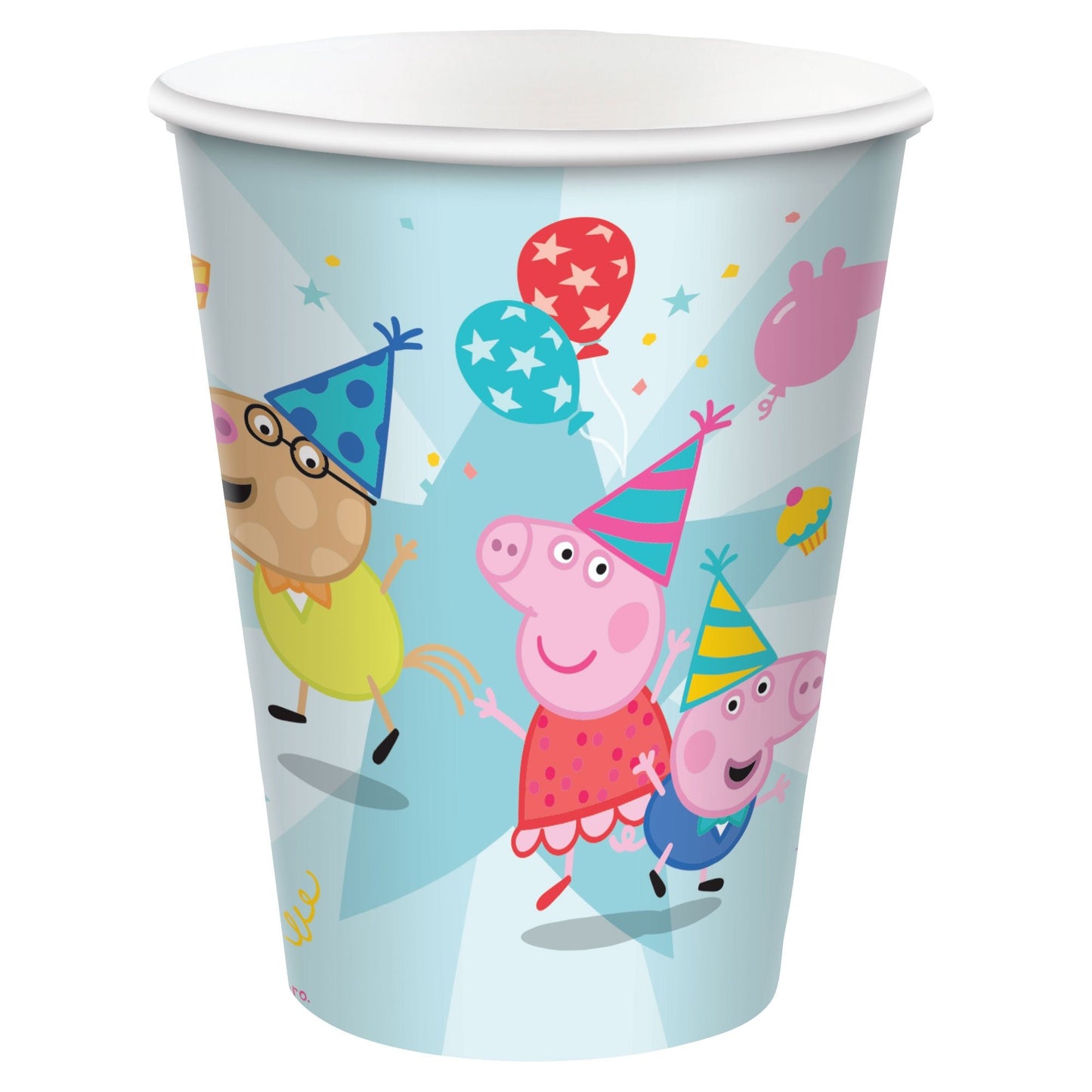 8 Peppa's Party 266ml Paper Cups image 0
