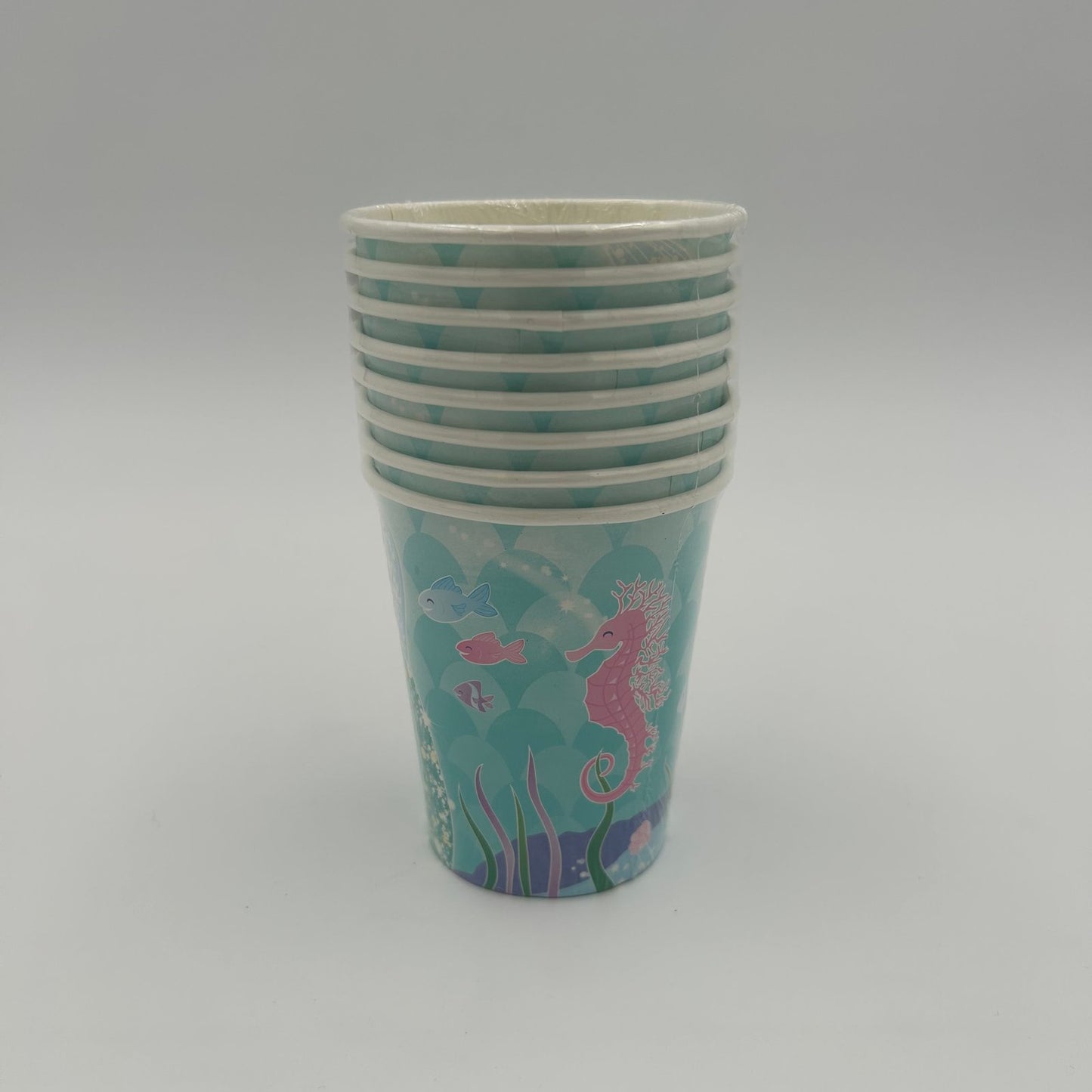 MERMAID 8 x 9oz PAPER CUPS image 0