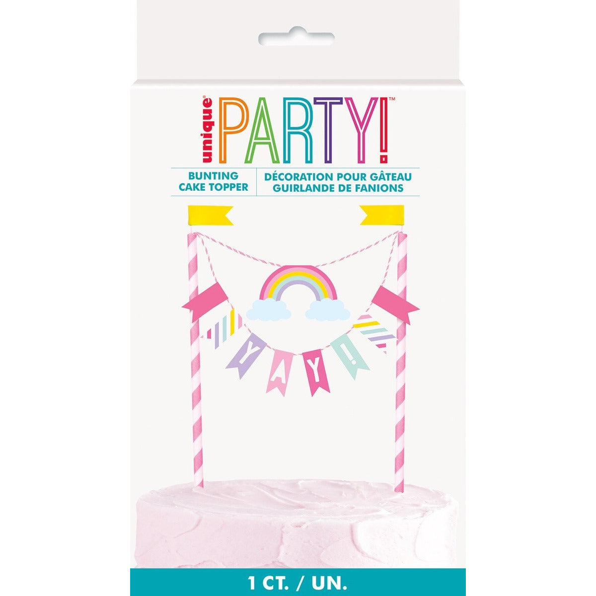 UNICORN BUNTING CAKE TOPPER image 0