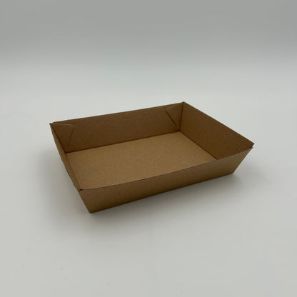 Medium Rectangular Corrugated Cardboard Tray 100pcs image 0
