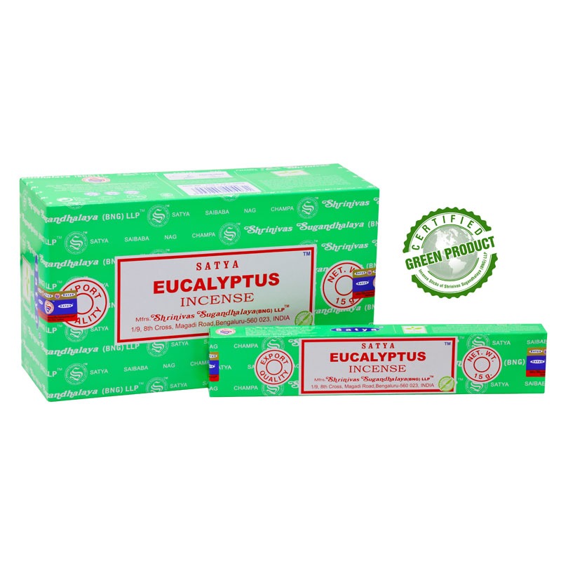 Satya (BANG) Eucalyptus Incense Sticks 15g image 0