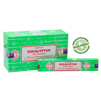 Satya (BANG) Eucalyptus Incense Sticks 15g image 0