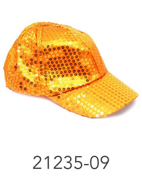 Sequin Baseball Cap (Orange) image 0