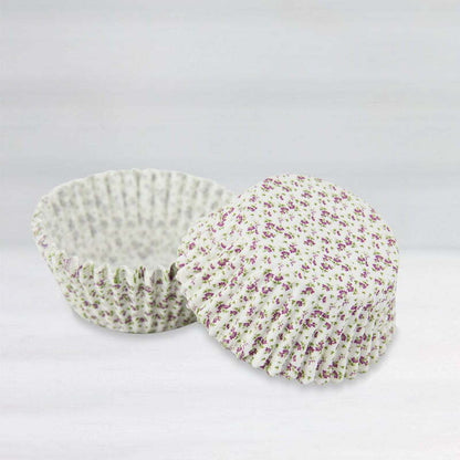 40 cupcake cups - Purple flower image 0