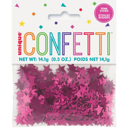 PINK STARS CONFETTI .5oz image 0