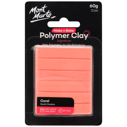 Make n Bake Polymer Clay 60g - Coral image 0