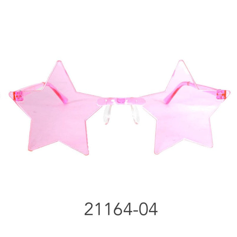 Party Glasses Perspex Star (Light Pink) image 0
