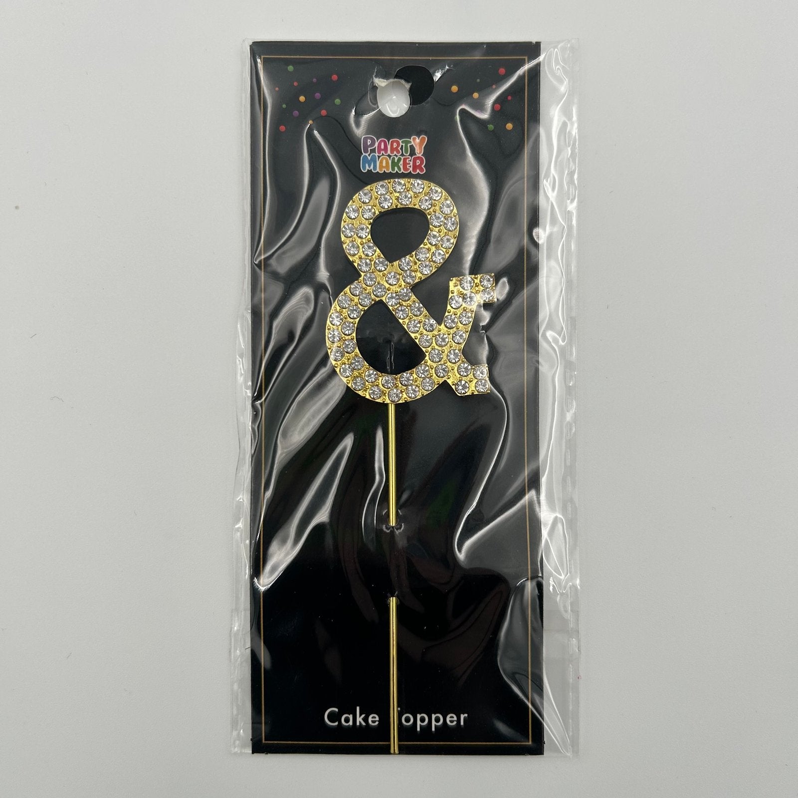 Gold Letter Cake Topper - & image 0