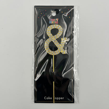 Gold Letter Cake Topper - & image 0